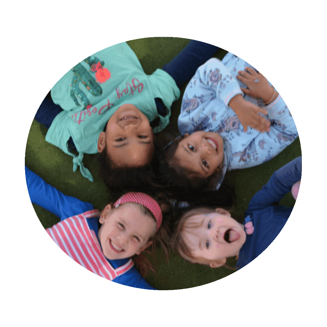 kids laying down on the floor